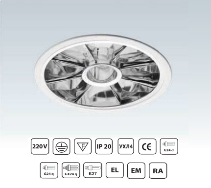 TLDS08 EM 24Вт 2200Лм 4000К 90Ra IP65 Светильник TLDS08 EM 24Вт 2200Лм 4000К 90Ra IP65